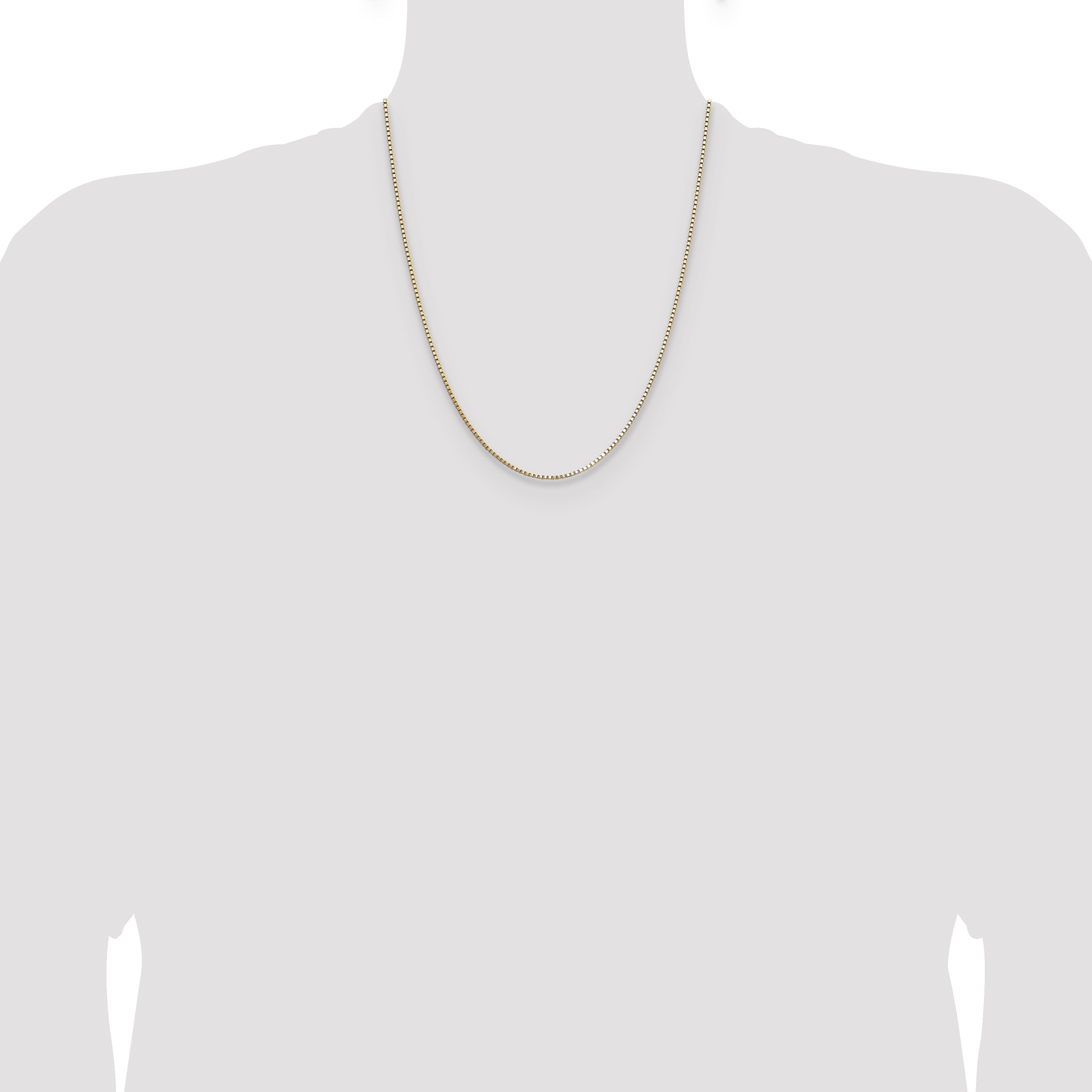 14K 1.10mm Box Chain