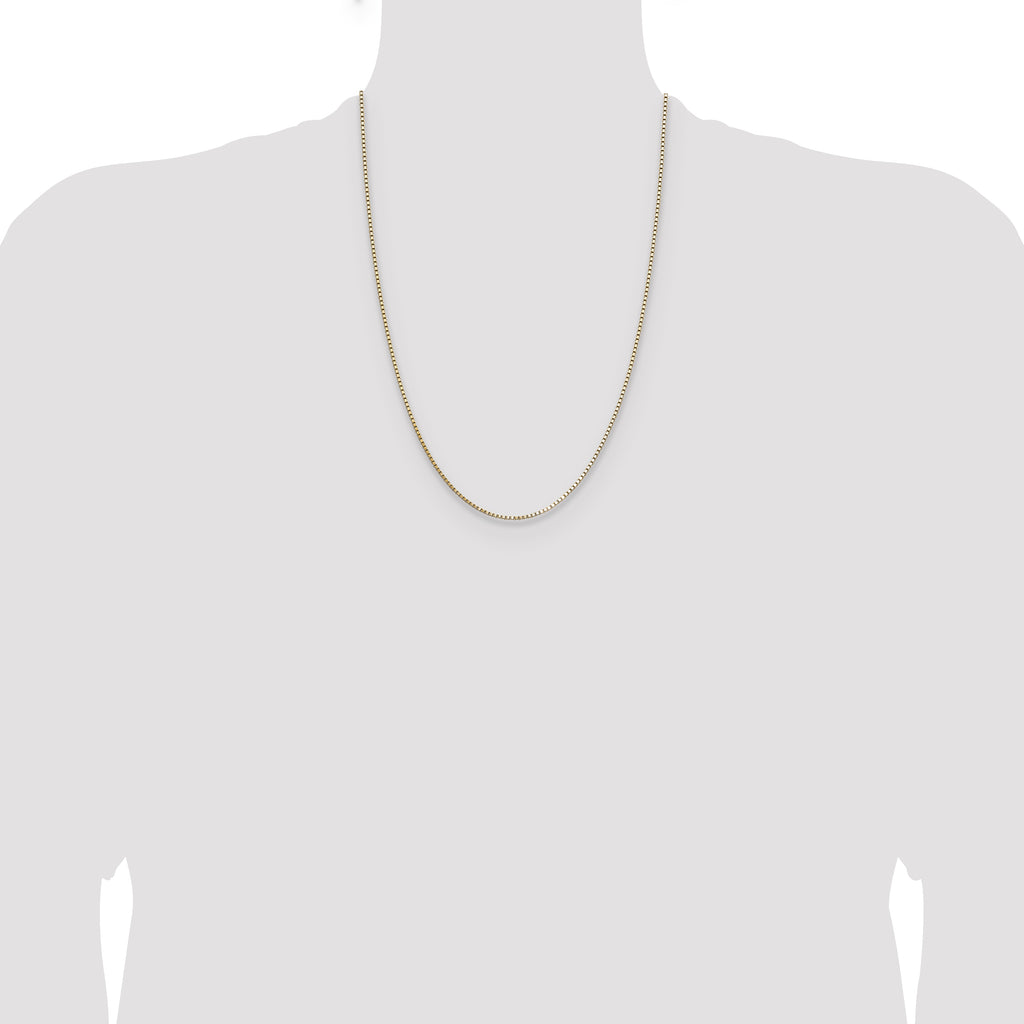 14K 1.10mm Box Chain
