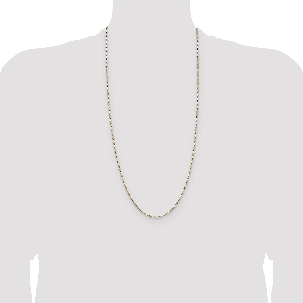 14K 1.10mm Box Chain