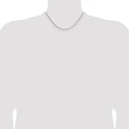 1.1mm 14K White Gold Box Chain - Sophia Jewelers