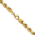 6.5mm 14K Yellow Gold Diamond-Cut Rope Chain - Sophia Jewelers