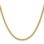 14K 2.5mm Spiga Chain