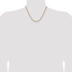 2.5mm 14K Yellow Gold Spiga Wheat Chain - Sophia Jewelers