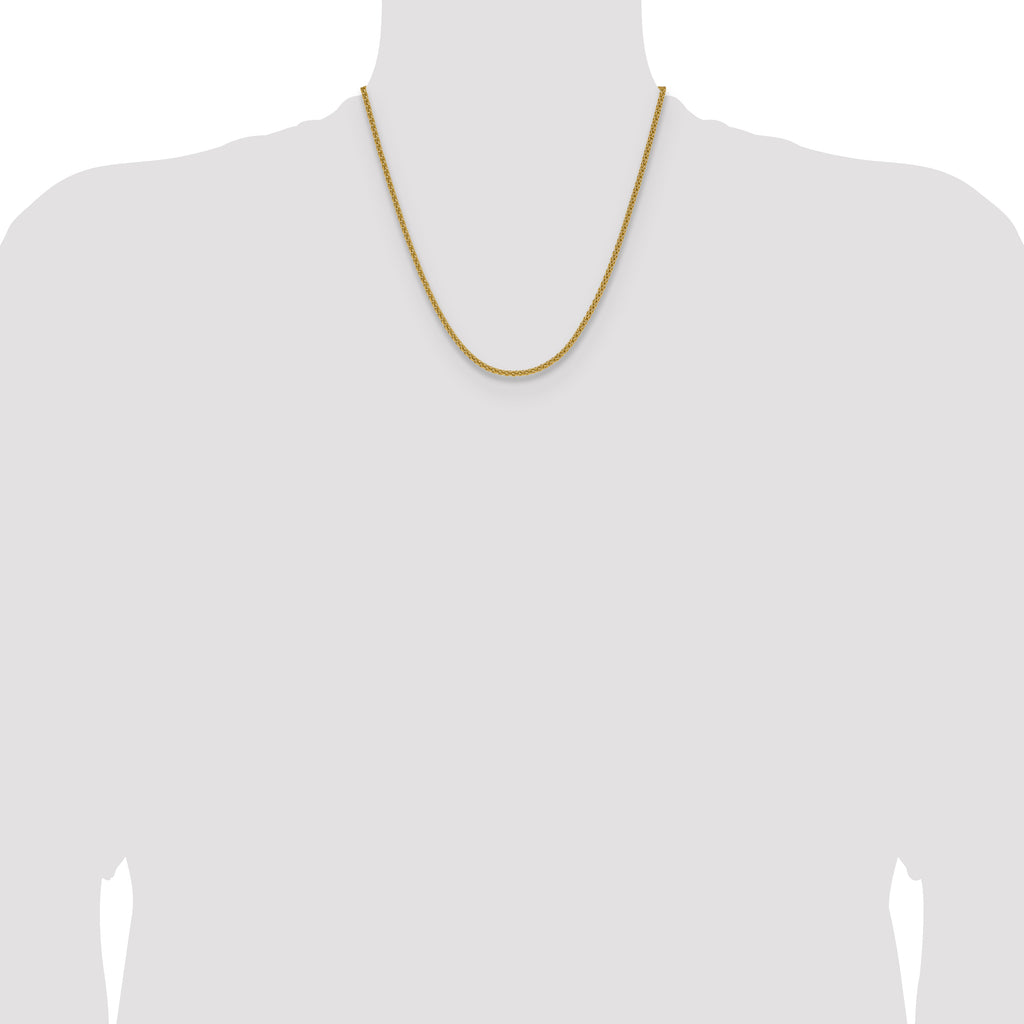 14K 2.5mm Spiga Chain