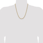 14K 2.5mm Spiga Chain