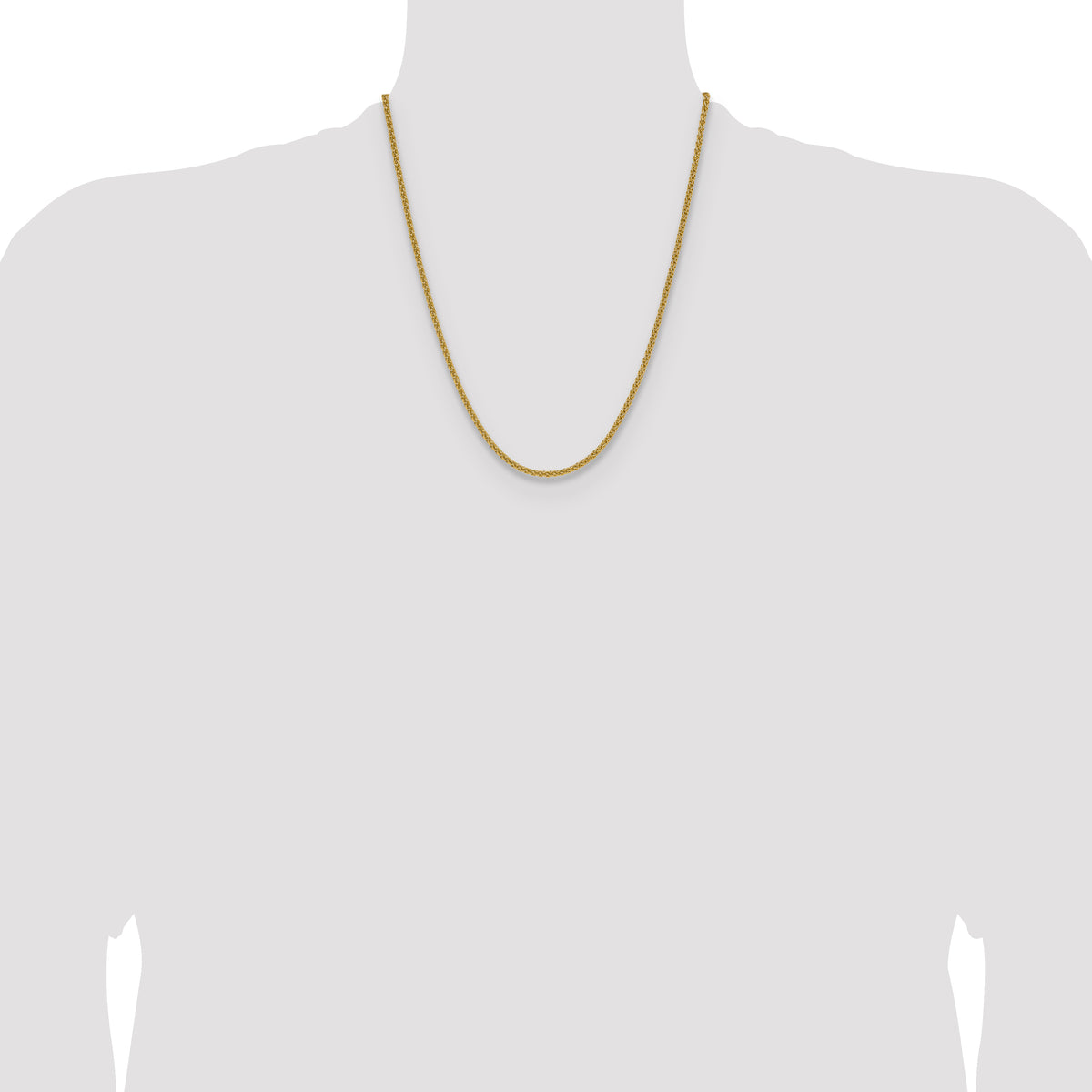 14K 2.5mm Spiga Chain