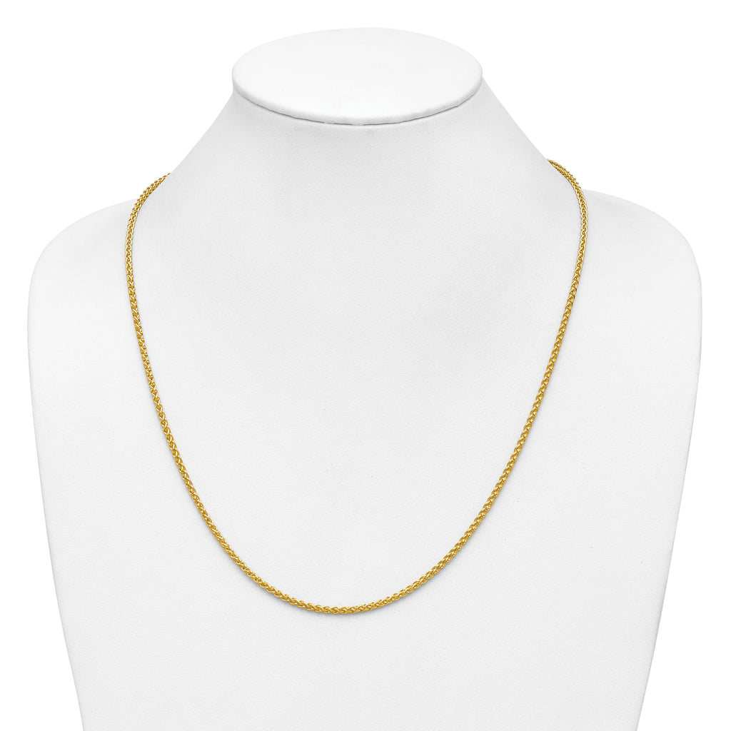 14K 2.5mm Spiga Chain