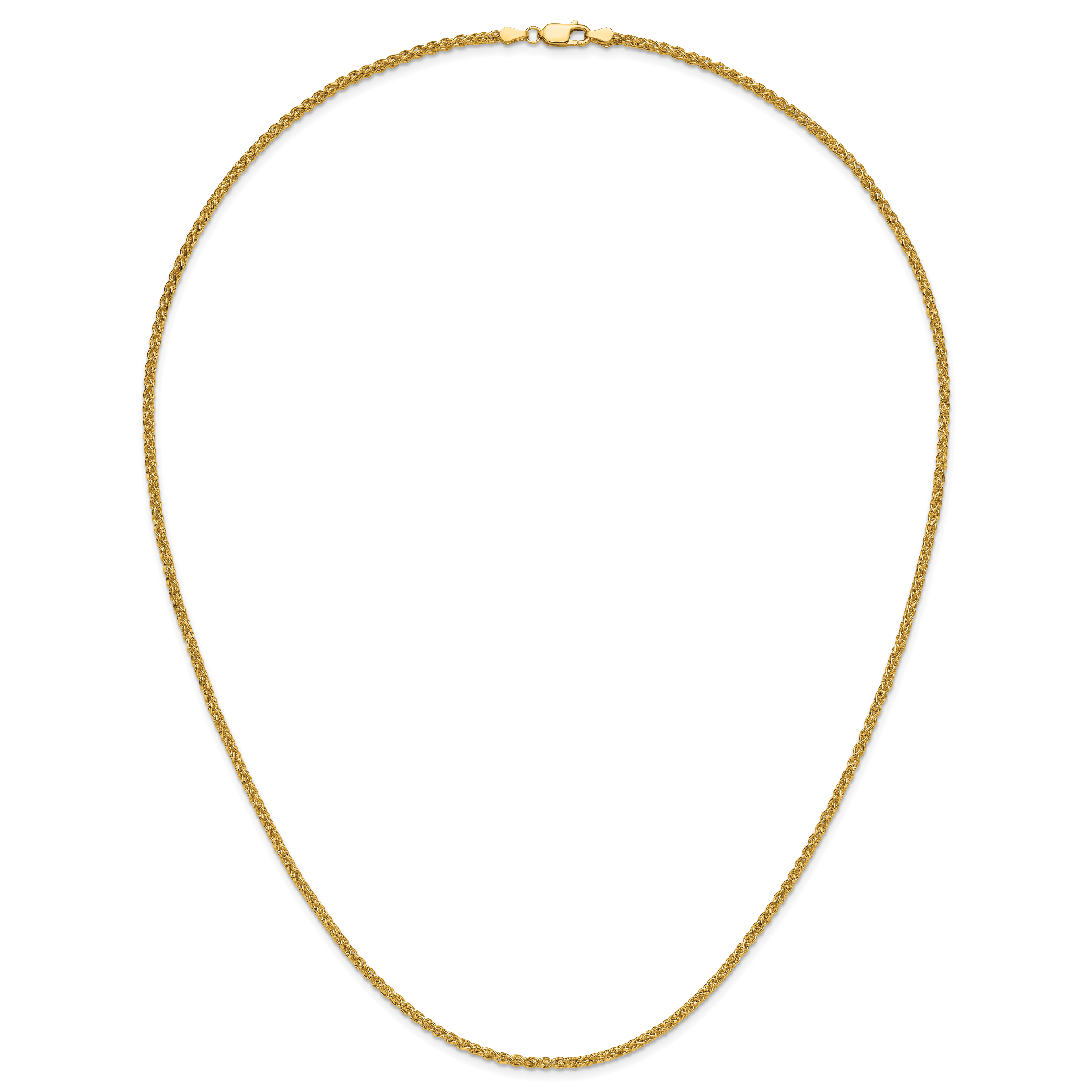 14K 2.5mm Spiga Chain