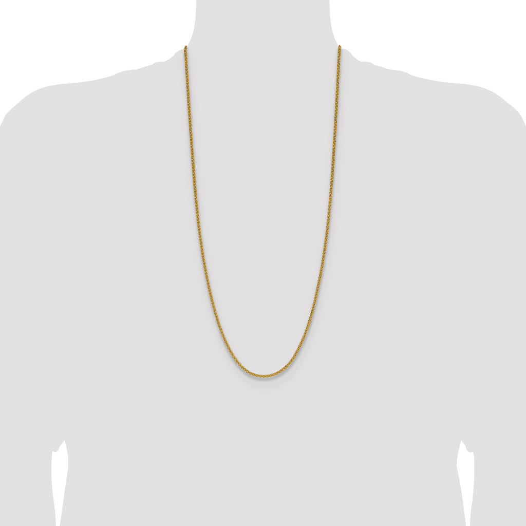 14K 2.5mm Spiga Chain