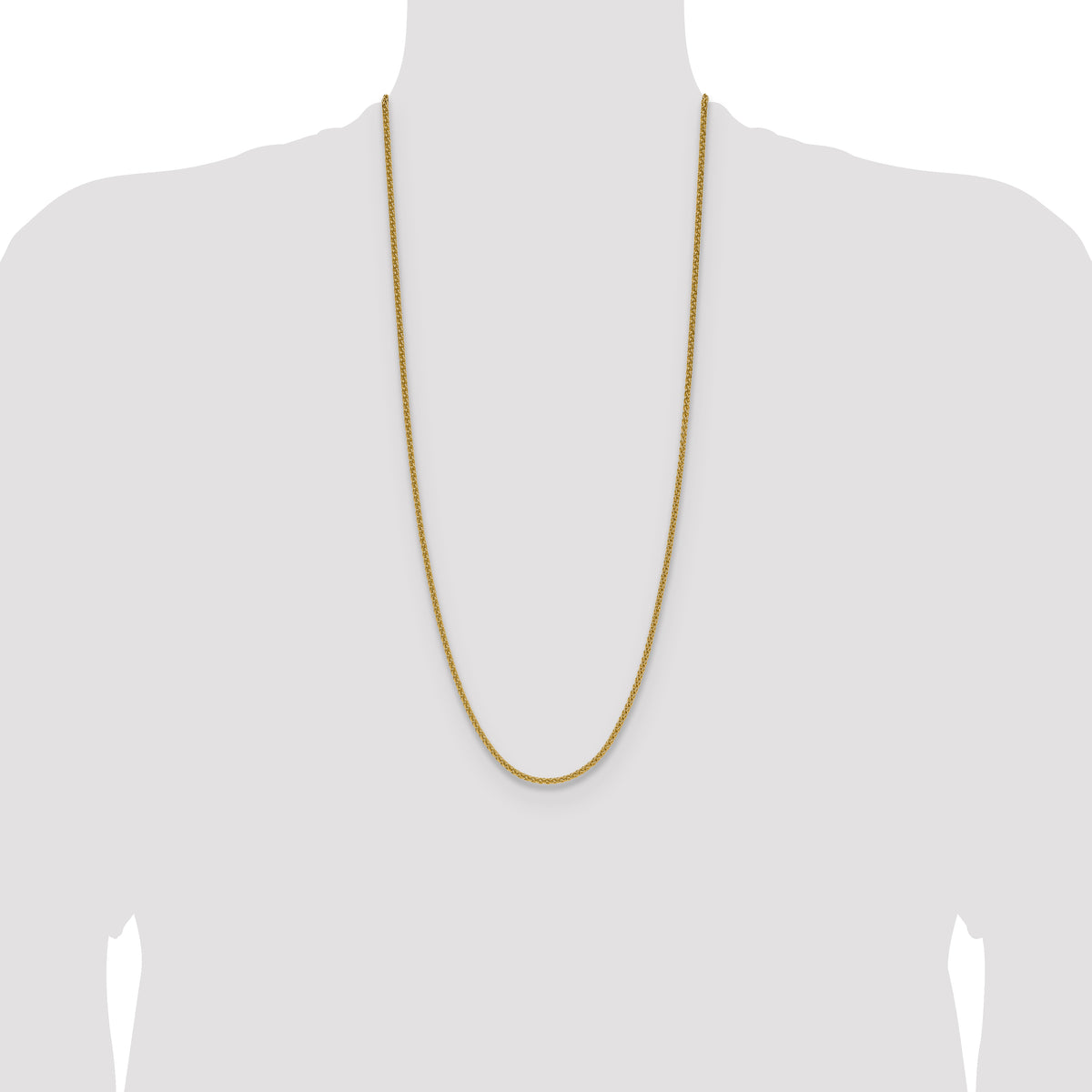 14K 2.5mm Spiga Chain