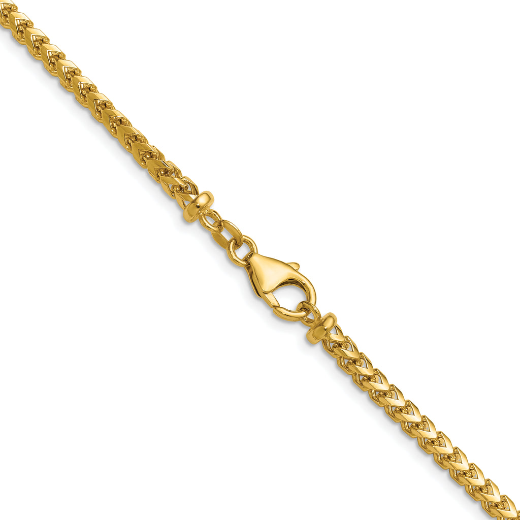 3.05mm 14K Yellow Gold Franco Chain - Sophia Jewelers