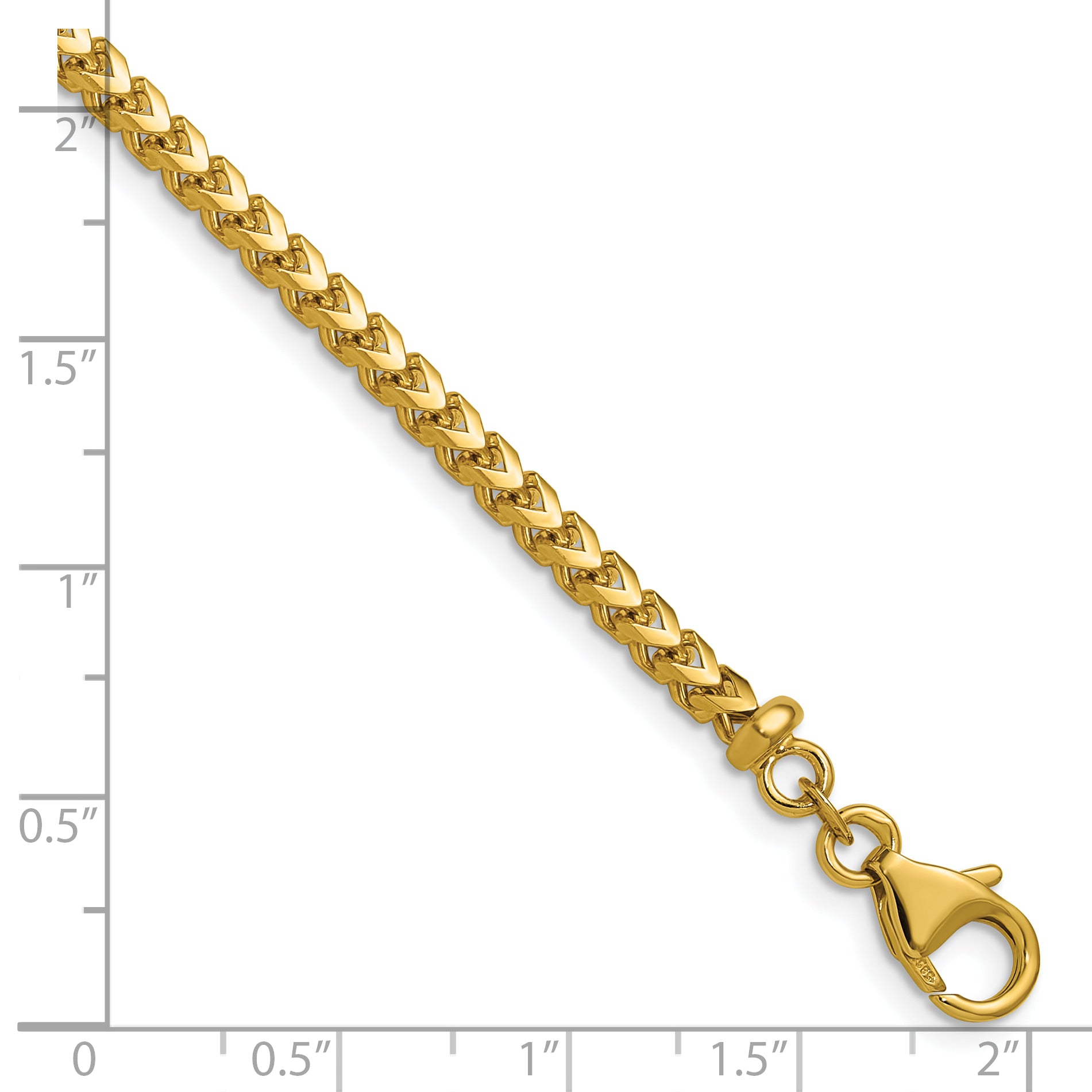 3.05mm 14K Yellow Gold Franco Chain - Sophia Jewelers