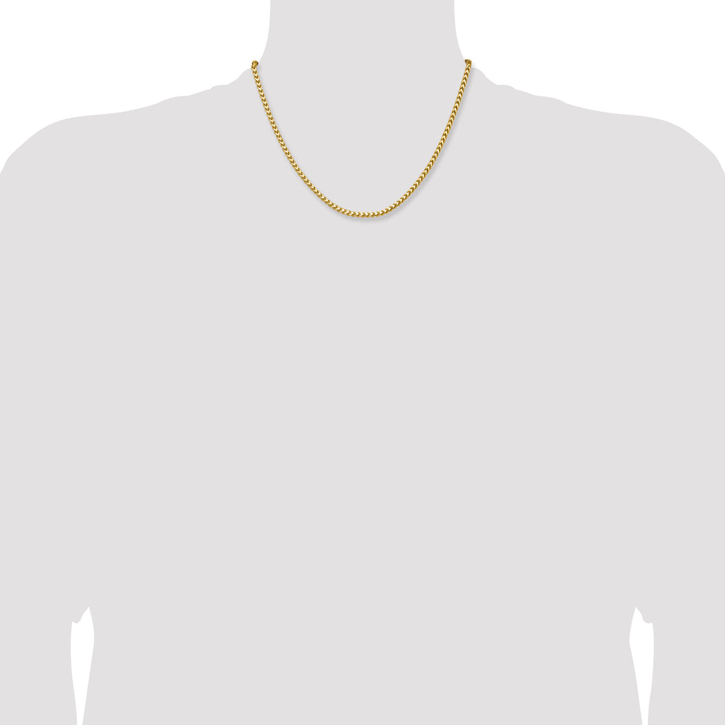 3.05mm 14K Yellow Gold Franco Chain - Sophia Jewelers