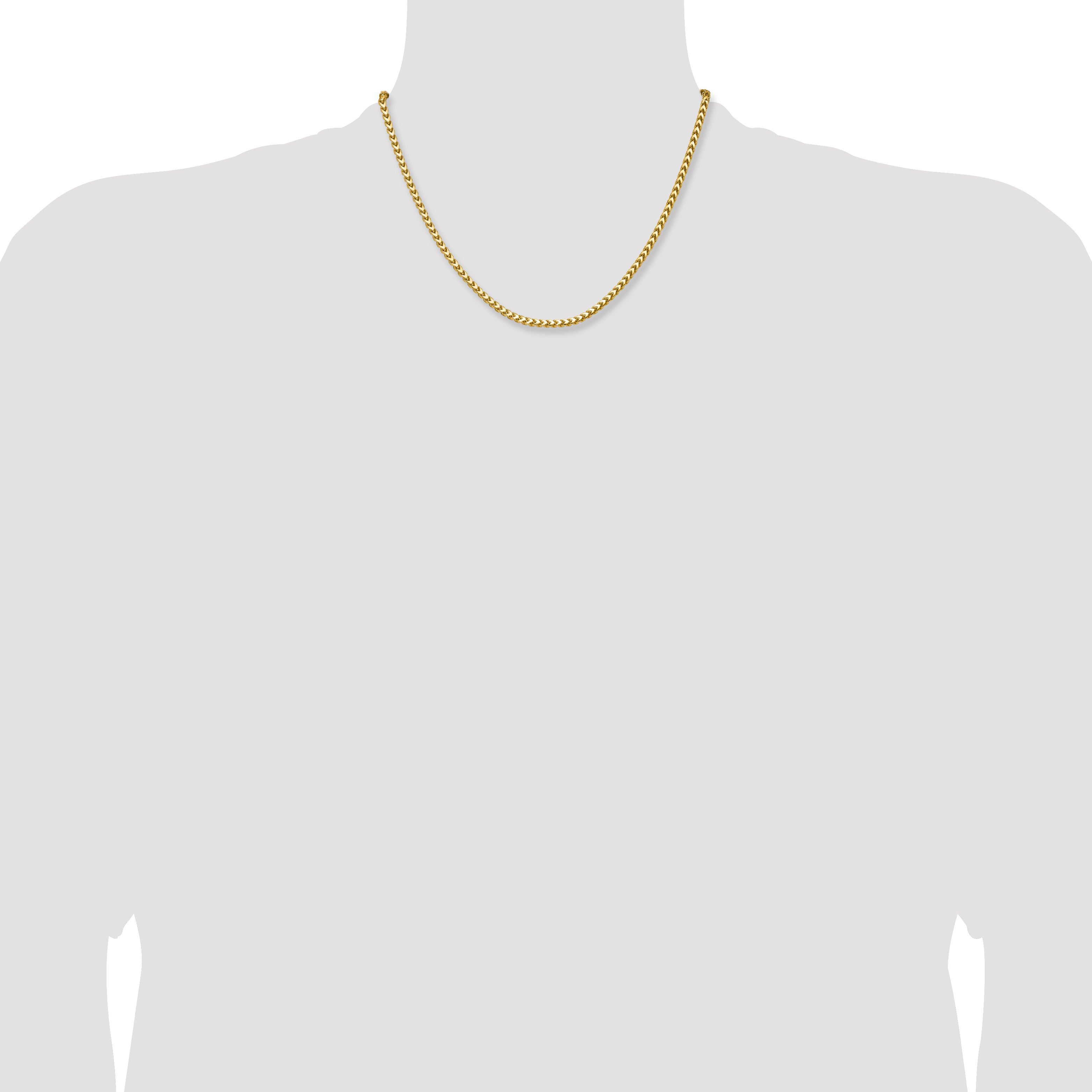 3.05mm 14K Yellow Gold Franco Chain - Sophia Jewelers