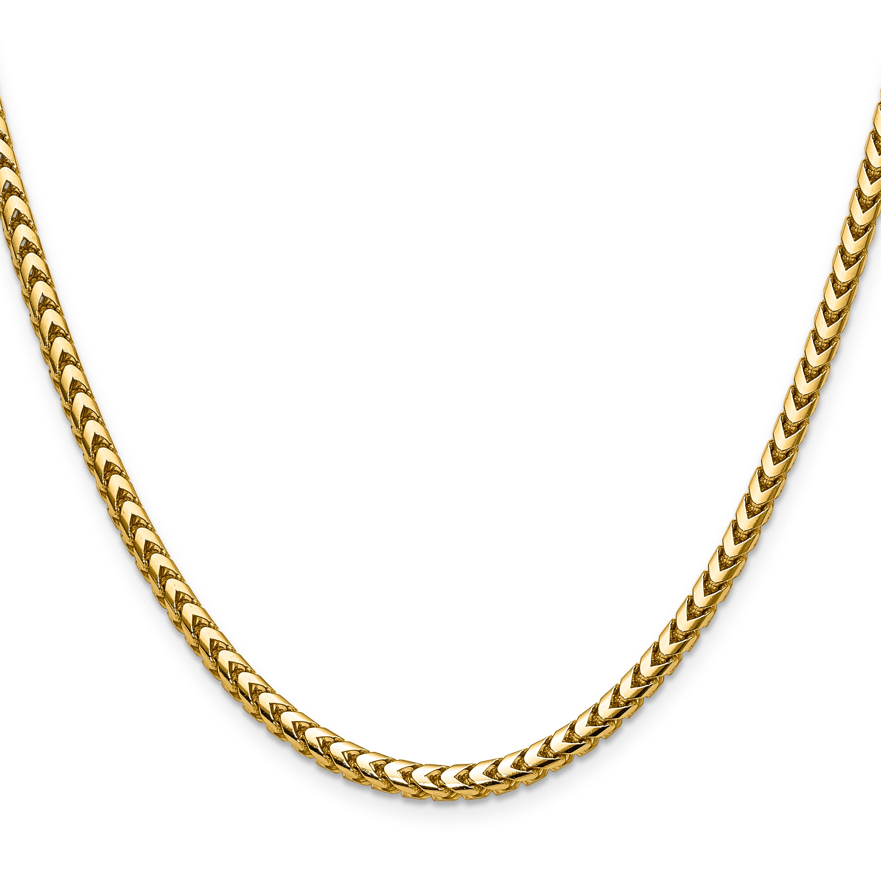 3.7mm 14K Yellow Gold Franco Chain Secondary image