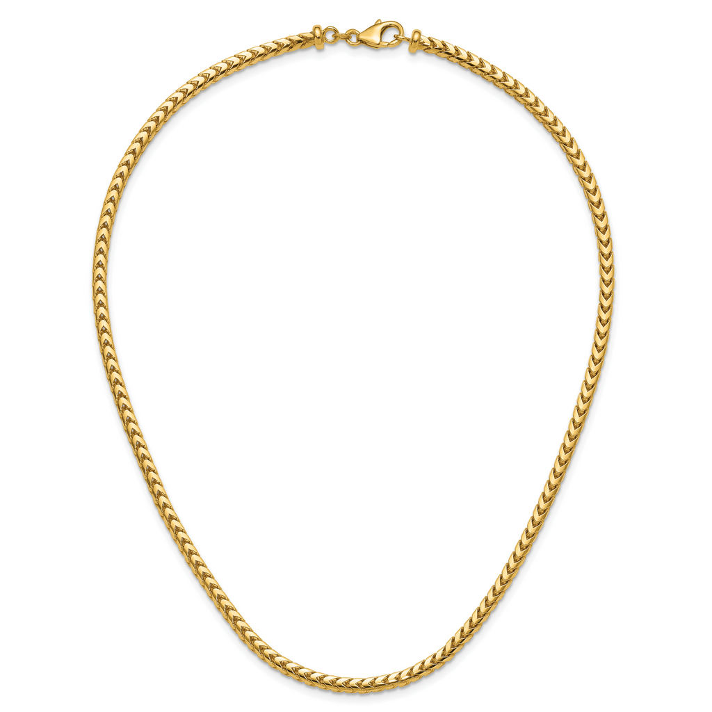 3.7mm 14K Yellow Gold Franco Chain - Sophia Jewelers