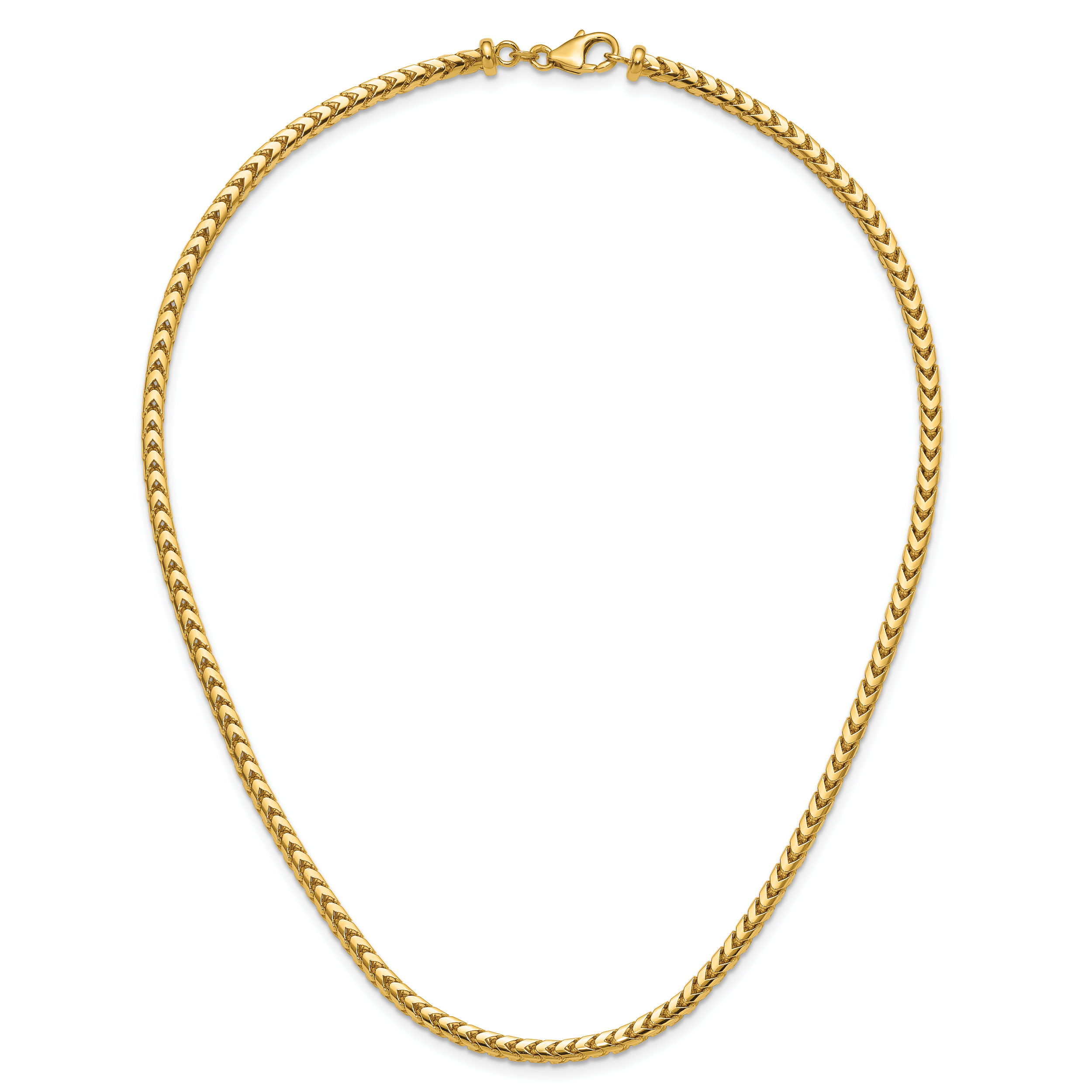 3.7mm 14K Yellow Gold Franco Chain - Sophia Jewelers