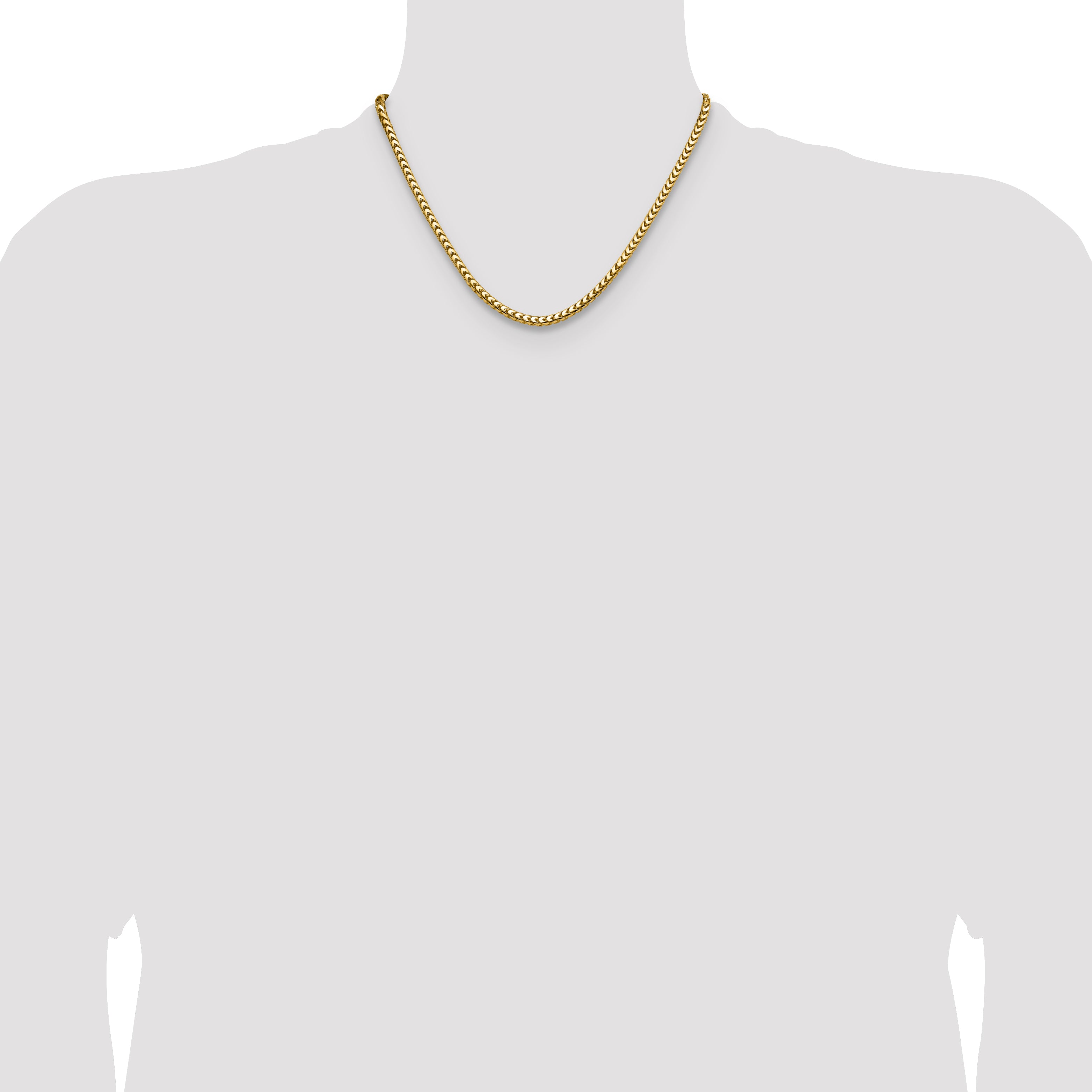 3.7mm 14K Yellow Gold Franco Chain - Sophia Jewelers