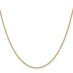 1.5mm 14K Yellow Gold D/C Square Cable Chain - Sophia Jewelers
