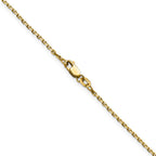 14K 1.5mm D/C Square Cable Chain