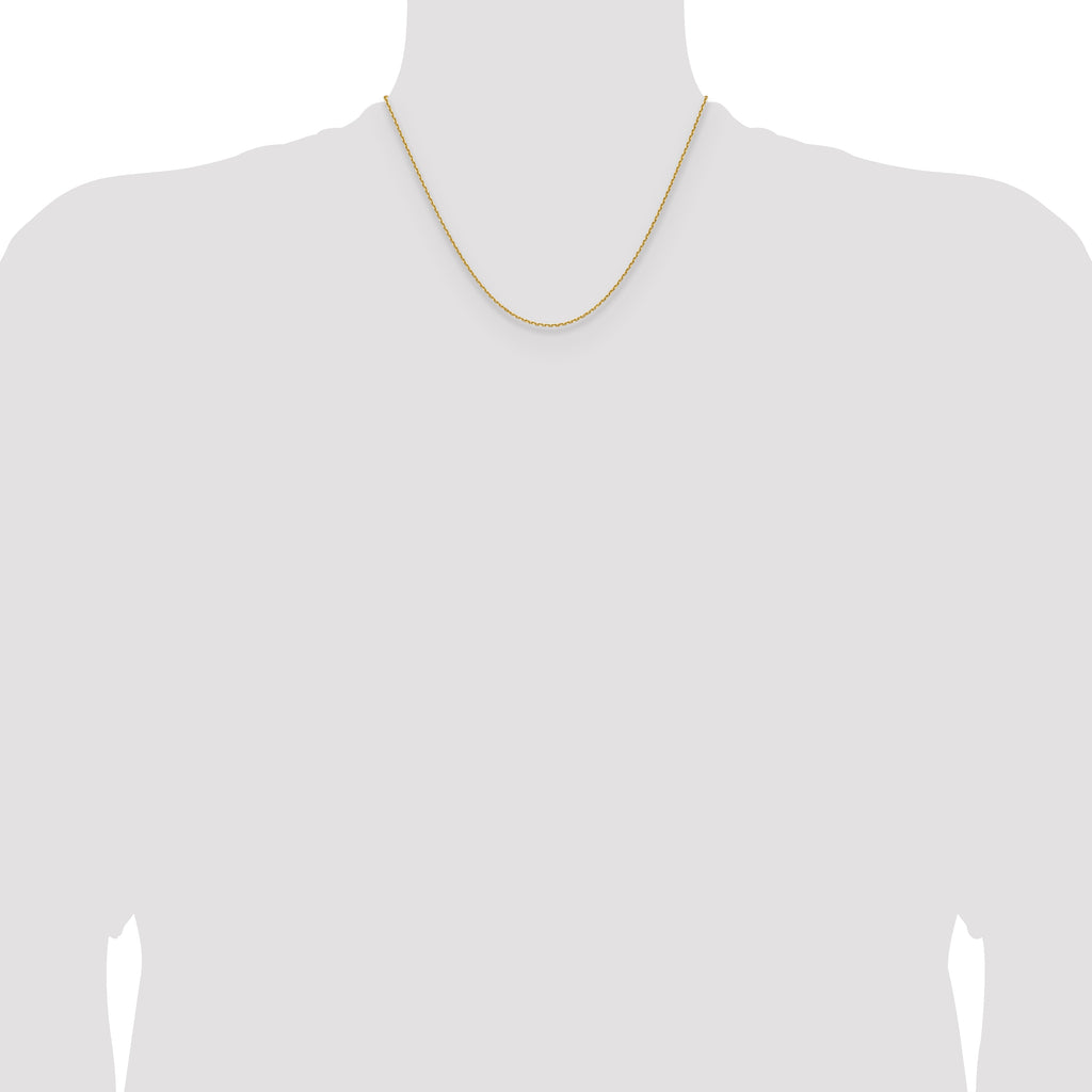 14K 1.5mm D/C Square Cable Chain