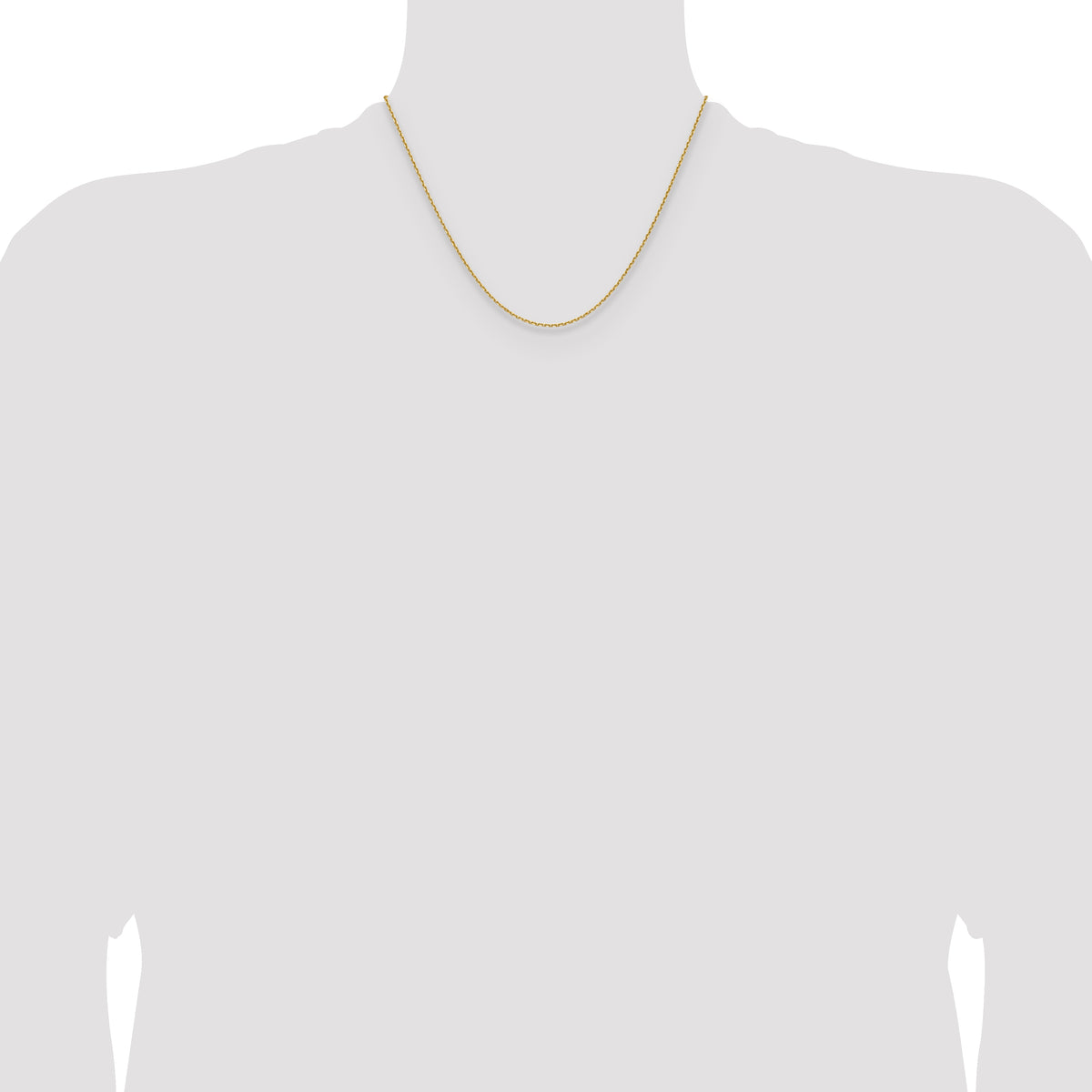 14K 1.5mm D/C Square Cable Chain