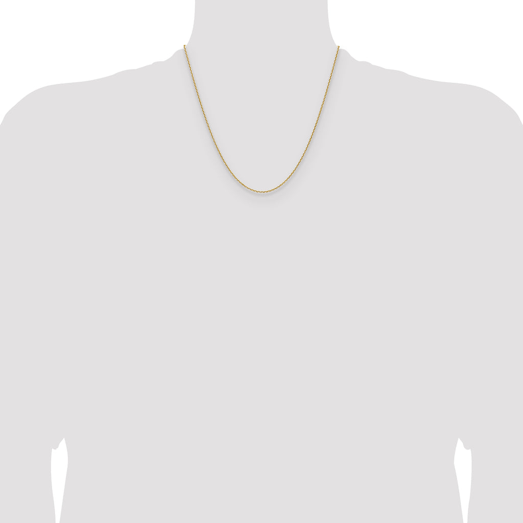 14K 1.5mm D/C Square Cable Chain