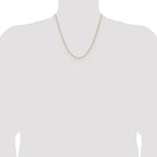14K 1.5mm D/C Square Cable Chain