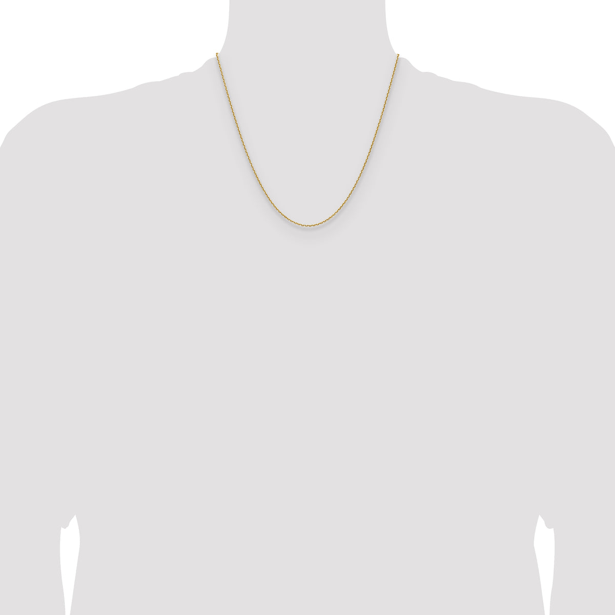 14K 1.5mm D/C Square Cable Chain