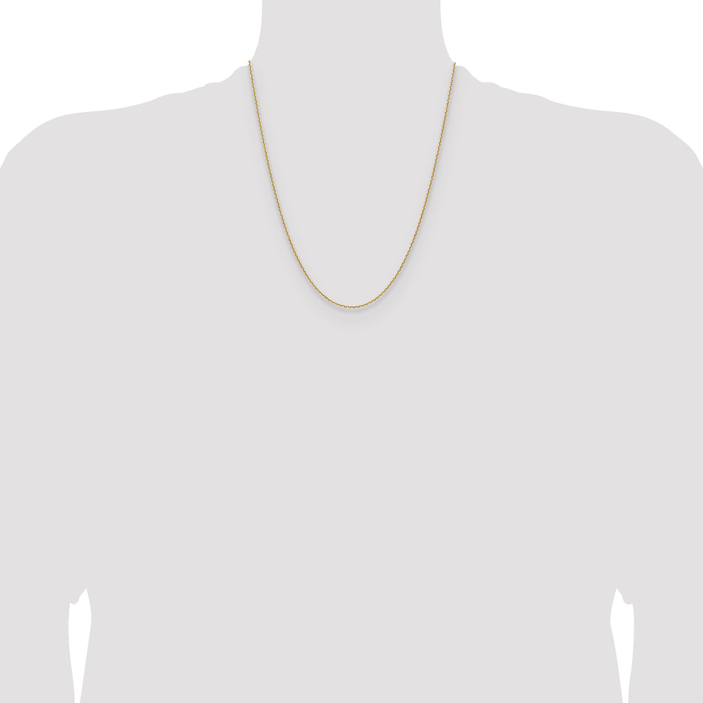 14K 1.5mm D/C Square Cable Chain