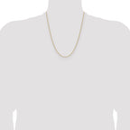 14K 1.5mm D/C Square Cable Chain