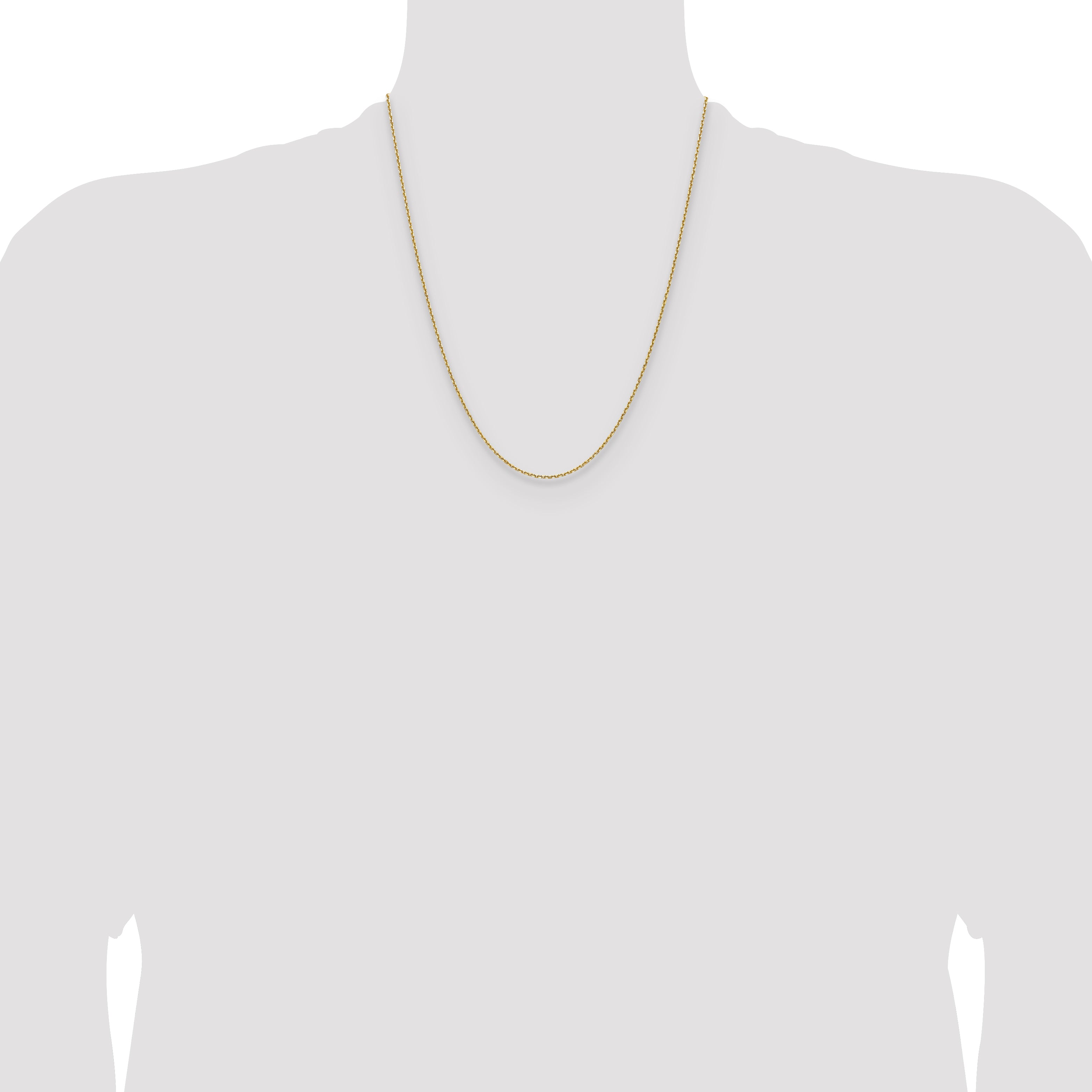 14K 1.5mm D/C Square Cable Chain