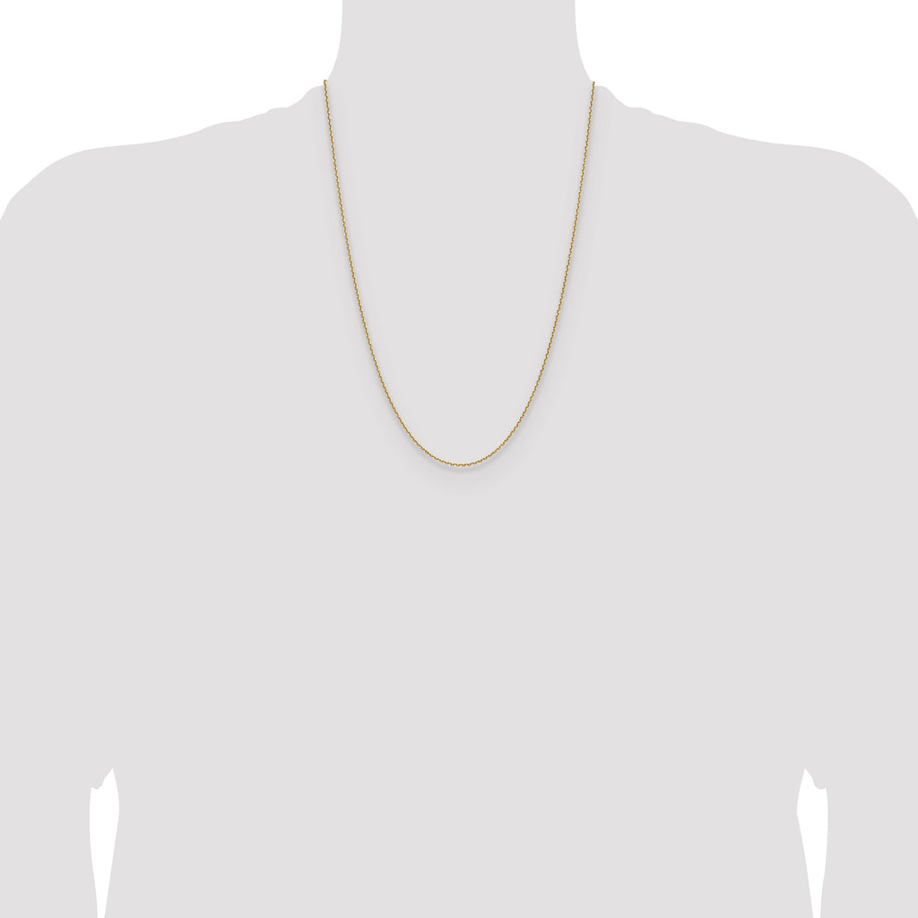 14K 1.5mm D/C Square Cable Chain