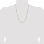 14K 1.5mm D/C Square Cable Chain