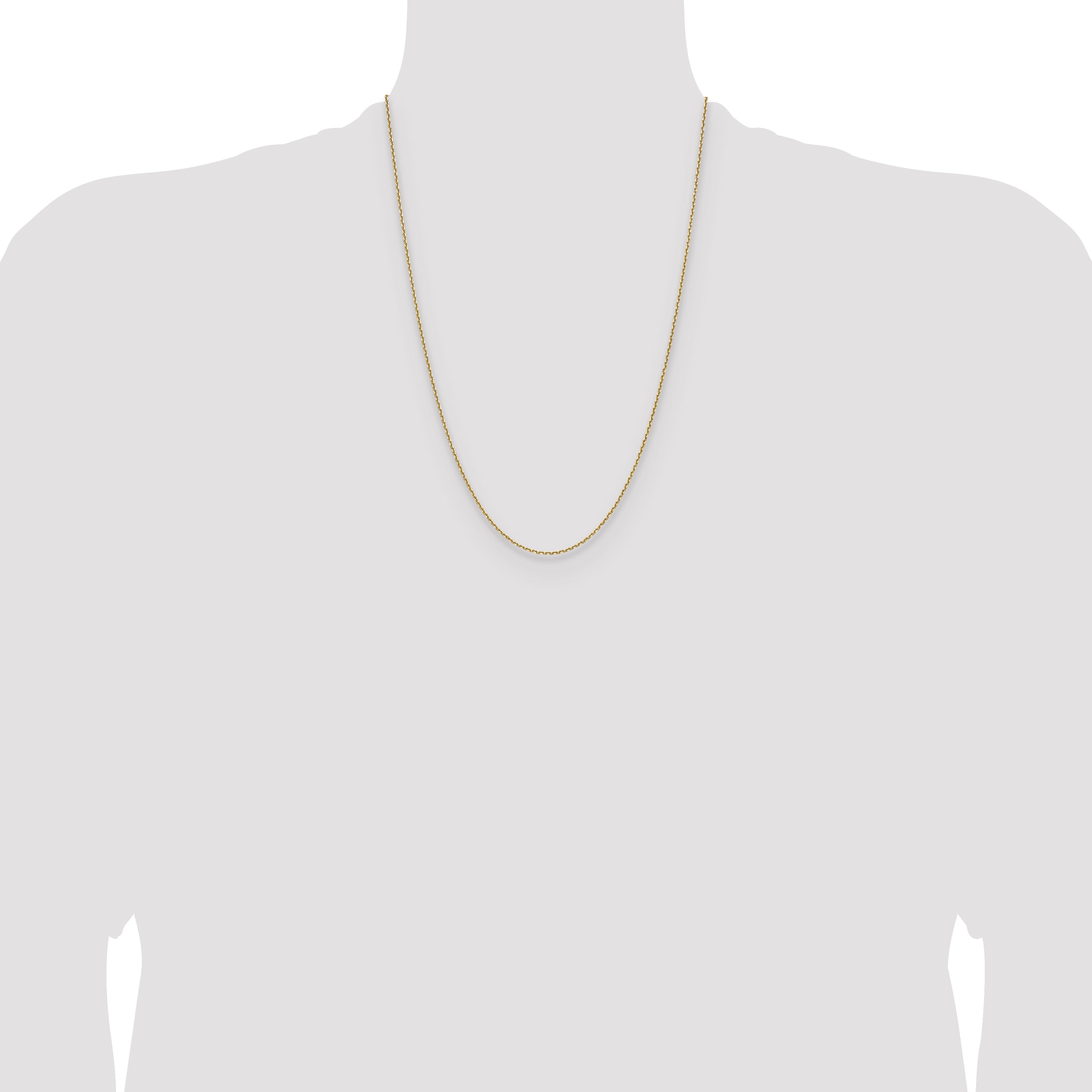 14K 1.5mm D/C Square Cable Chain