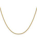 1.65mm 14K Yellow Gold D/C Square Cable Chain - Sophia Jewelers