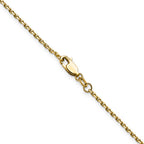 1.65mm 14K Yellow Gold D/C Square Cable Chain - Sophia Jewelers