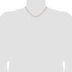 1.65mm 14K Yellow Gold D/C Square Cable Chain - Sophia Jewelers