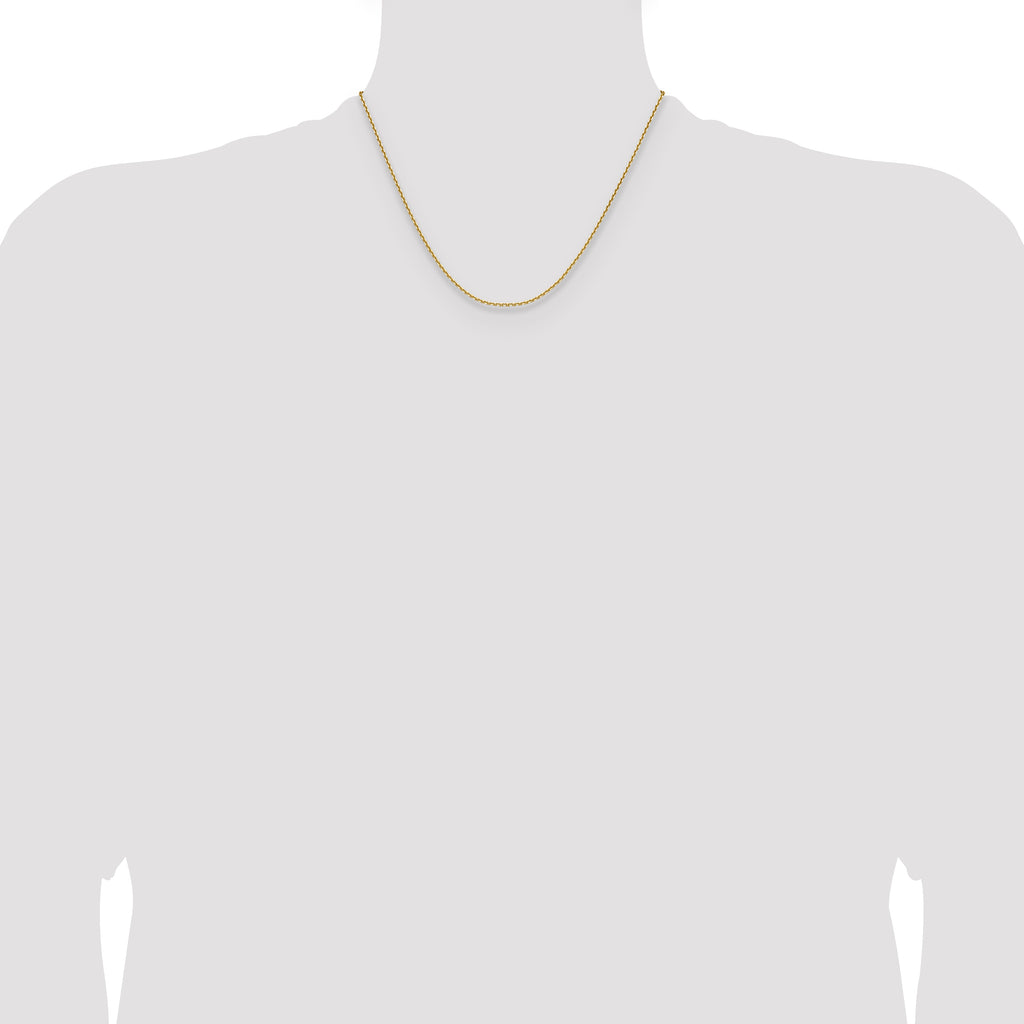 14K 1.65mm D/C Square Cable Chain