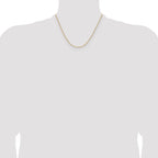 14K 1.65mm D/C Square Cable Chain