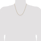 14K 1.65mm D/C Square Cable Chain