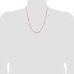 14K 1.65mm D/C Square Cable Chain