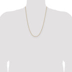 14K 1.65mm D/C Square Cable Chain