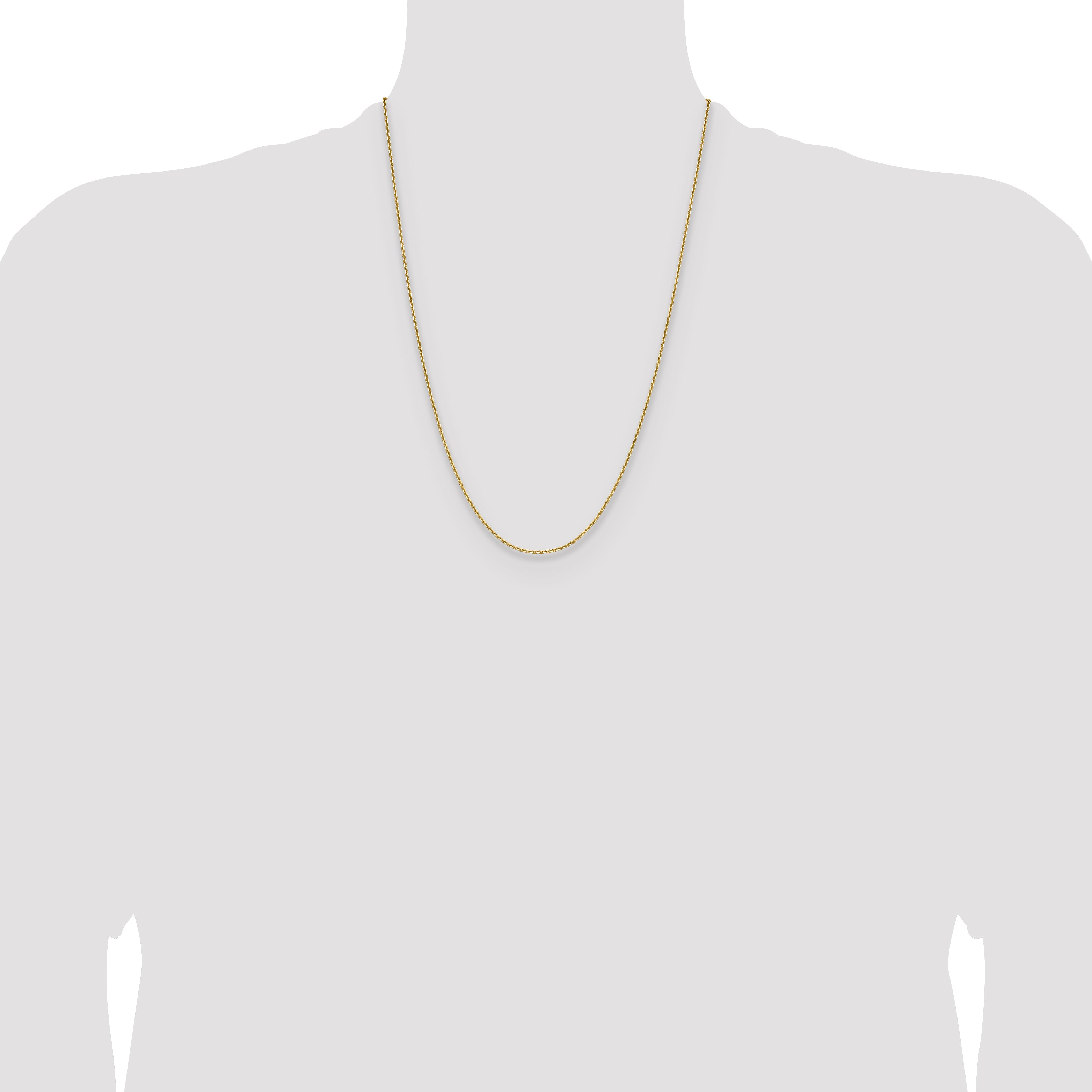 14K 1.65mm D/C Square Cable Chain