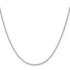 1.65mm 14K White Gold D/C Square Cable Chain - Sophia Jewelers