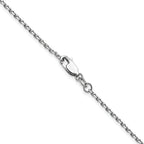 1.65mm 14K White Gold D/C Square Cable Chain - Sophia Jewelers