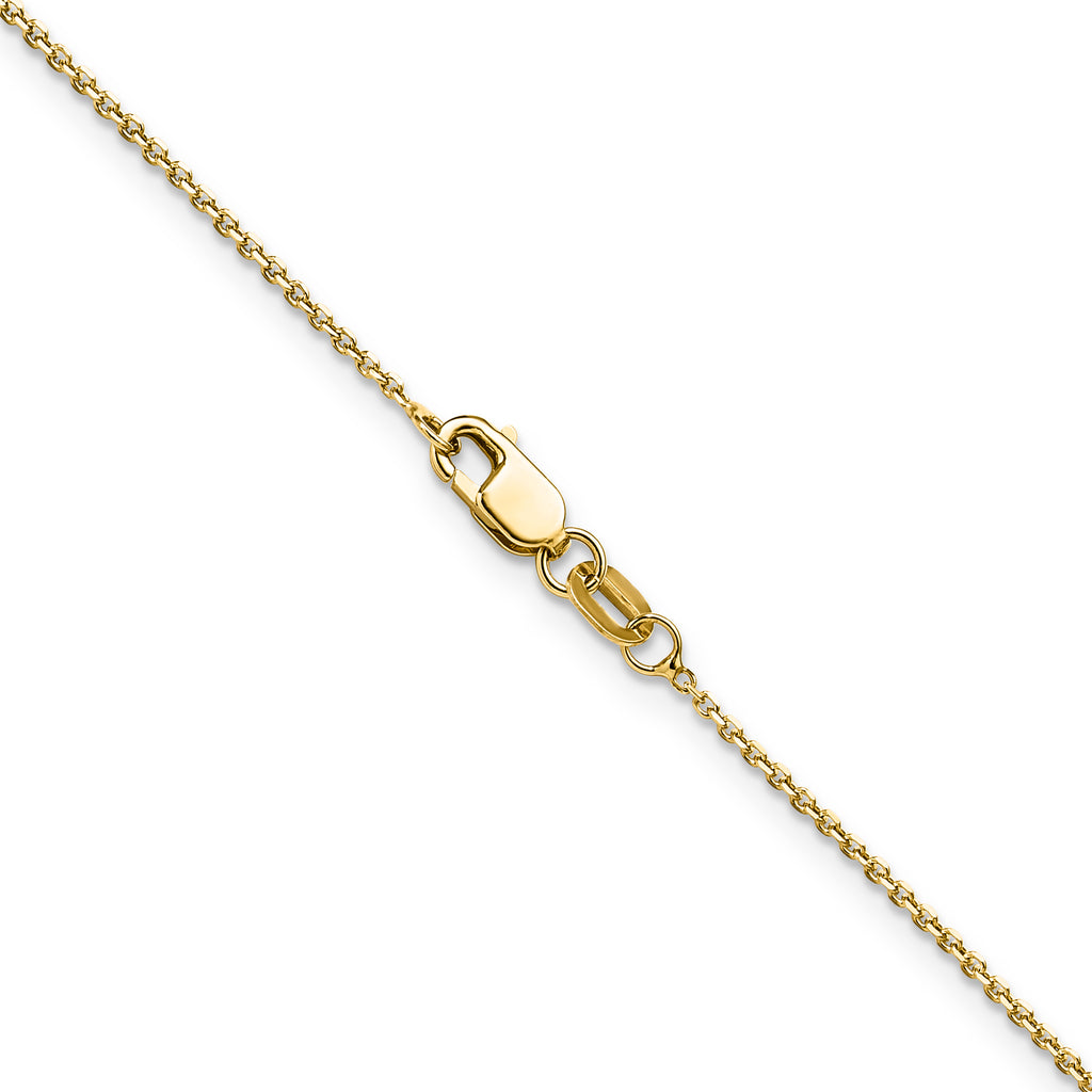 1.1mm 14K Yellow Gold Round Cable Chain - Sophia Jewelers