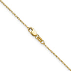 1.1mm 14K Yellow Gold Round Cable Chain - Sophia Jewelers