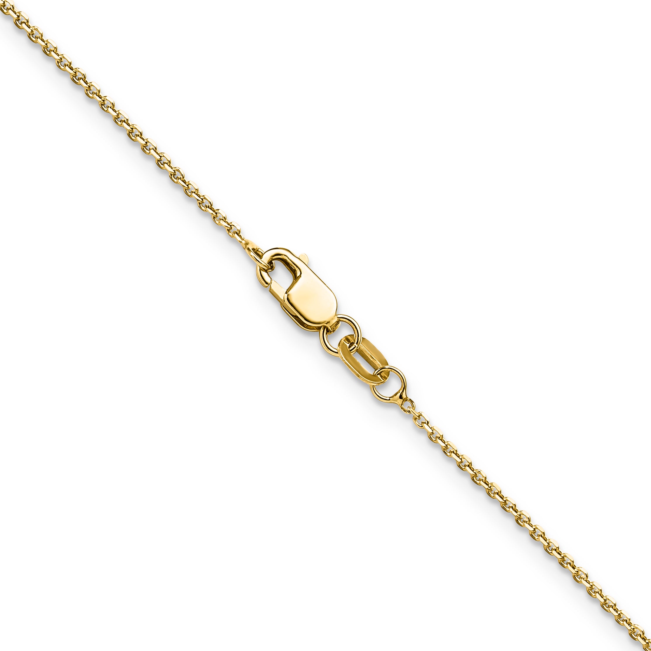 1.1mm 14K Yellow Gold Round Cable Chain - Sophia Jewelers