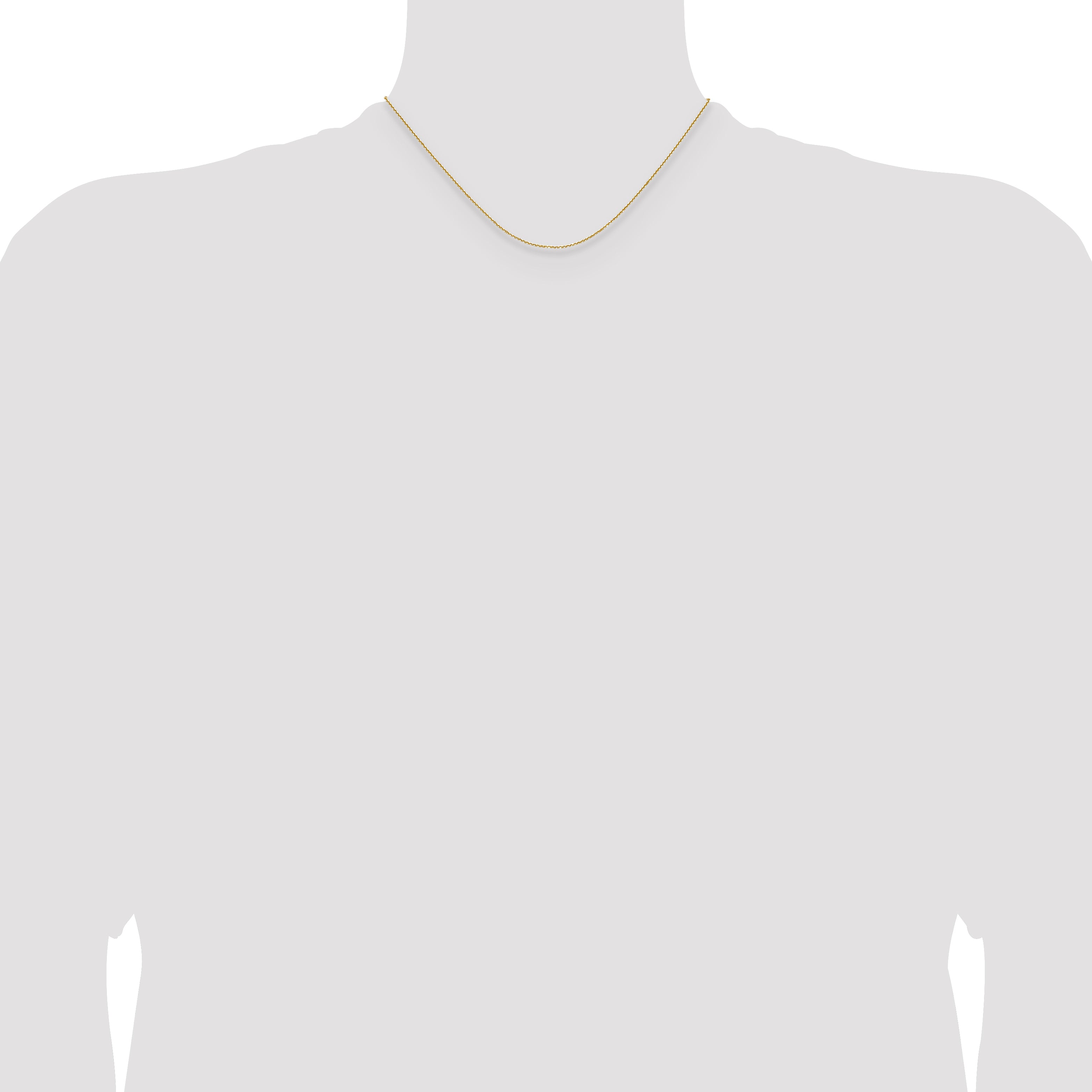 1.1mm 14K Yellow Gold Round Cable Chain - Sophia Jewelers